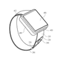 When it’s not in use, the camera could be wrapped up so that it lies flat against the watch’s band.